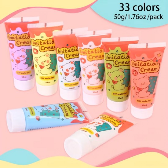 3D Cream Colors Silicone Imitation for Decoration and Embossed Crafts